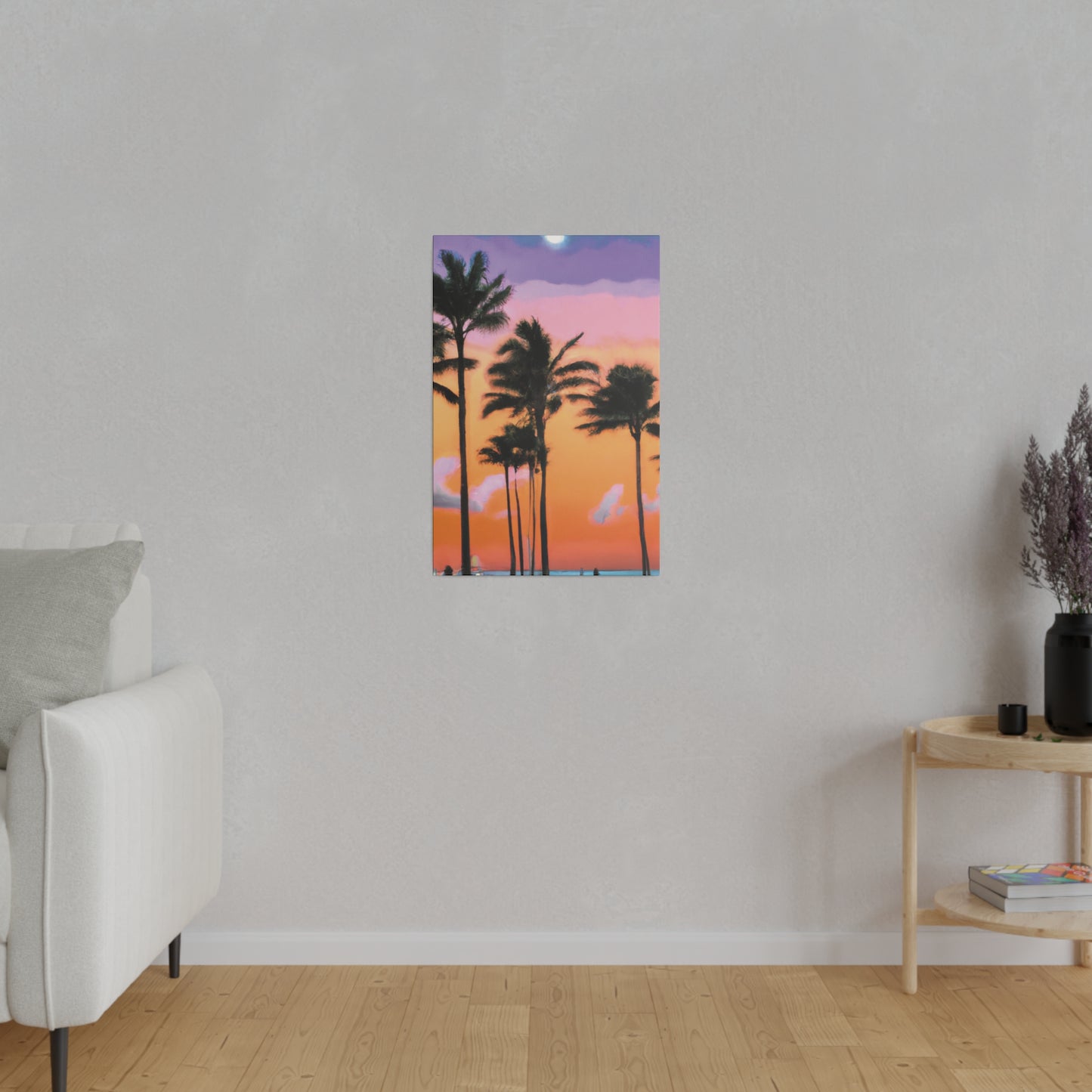 4126T - Miami Beach Sunset Painting Print | Miami | Beach | Sunset | Poster | Home Decor | Wall Art | Canvas