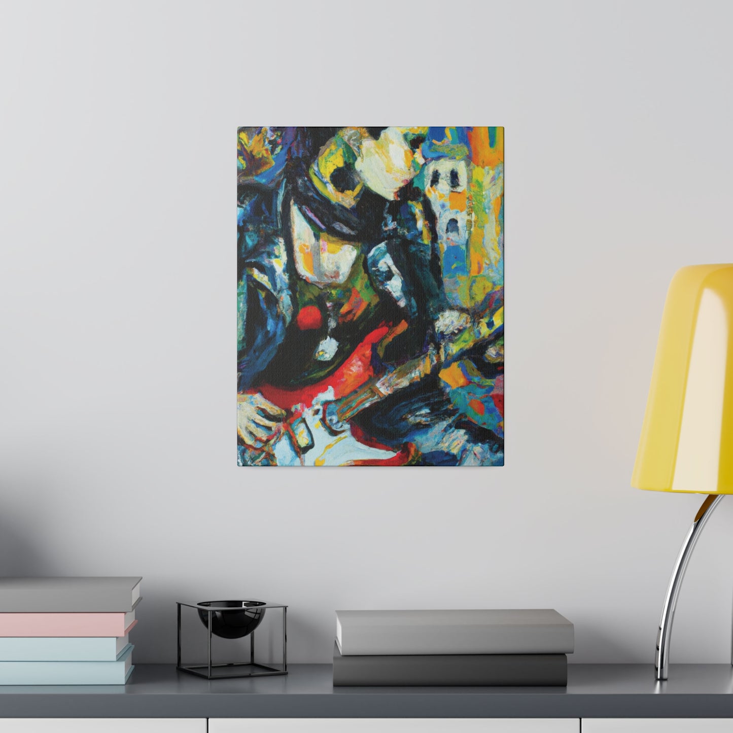 7547K - Rockstar Oil Painting Style Print | Poster | Home Decor | Wall Art | Music Art | Canvas