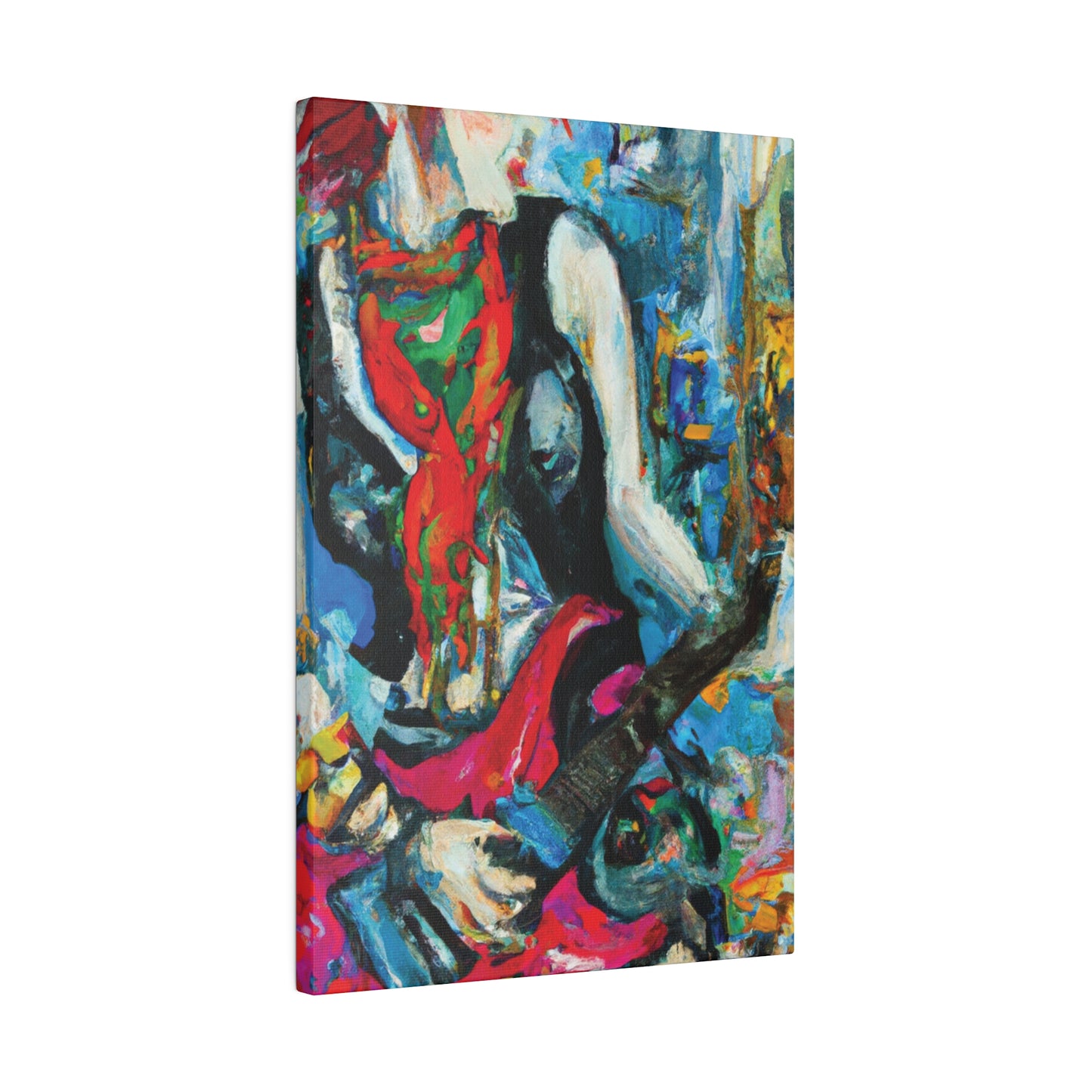 8722E - Rockstar Oil Painting Style Print | Poster | Home Decor | Wall Art | Music Art | Canvas