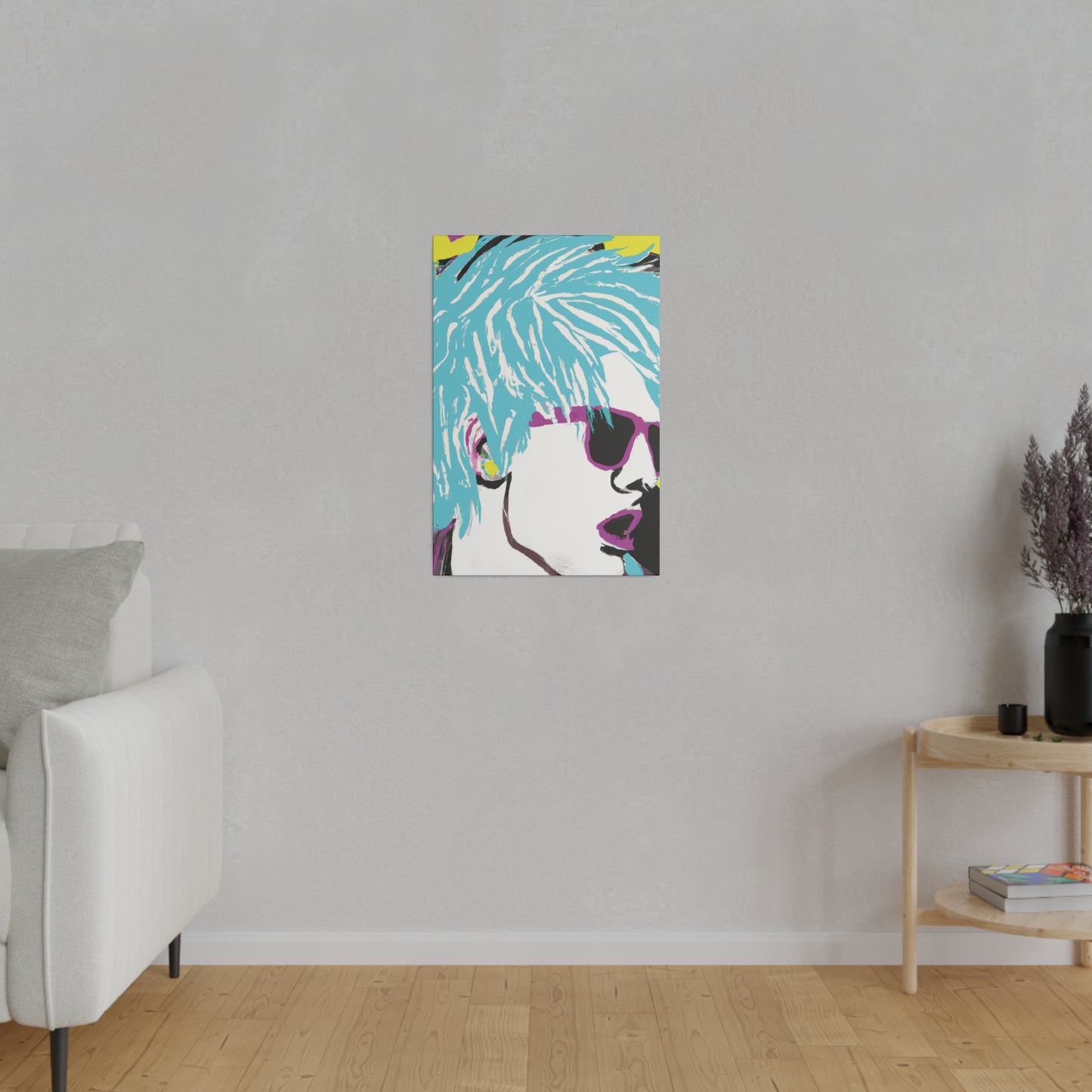 5802P - Rockstar Painting Print | Face | Abstract | Poster | Home Decor | Wall Art | Music Art | Canvas