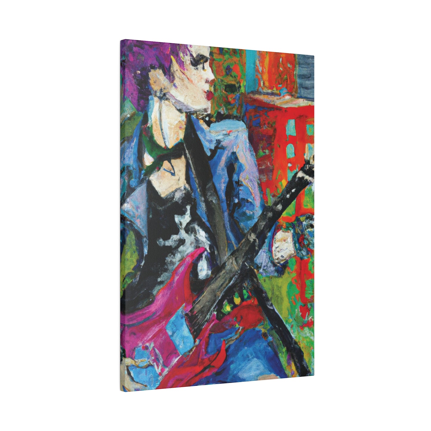 9194H - Rockstar Oil Painting Style Print | Poster | Home Decor | Wall Art | Music Art | Canvas