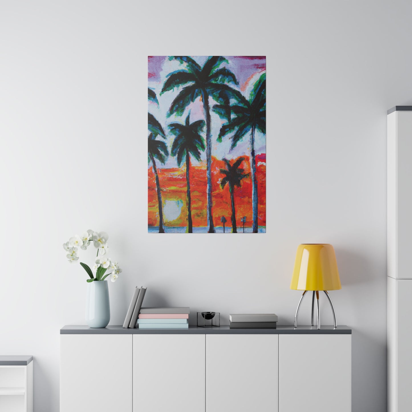 5398G - Miami Beach Sunset Painting Print | Miami | Beach | Sunset | Poster | Home Decor | Wall Art | Canvas