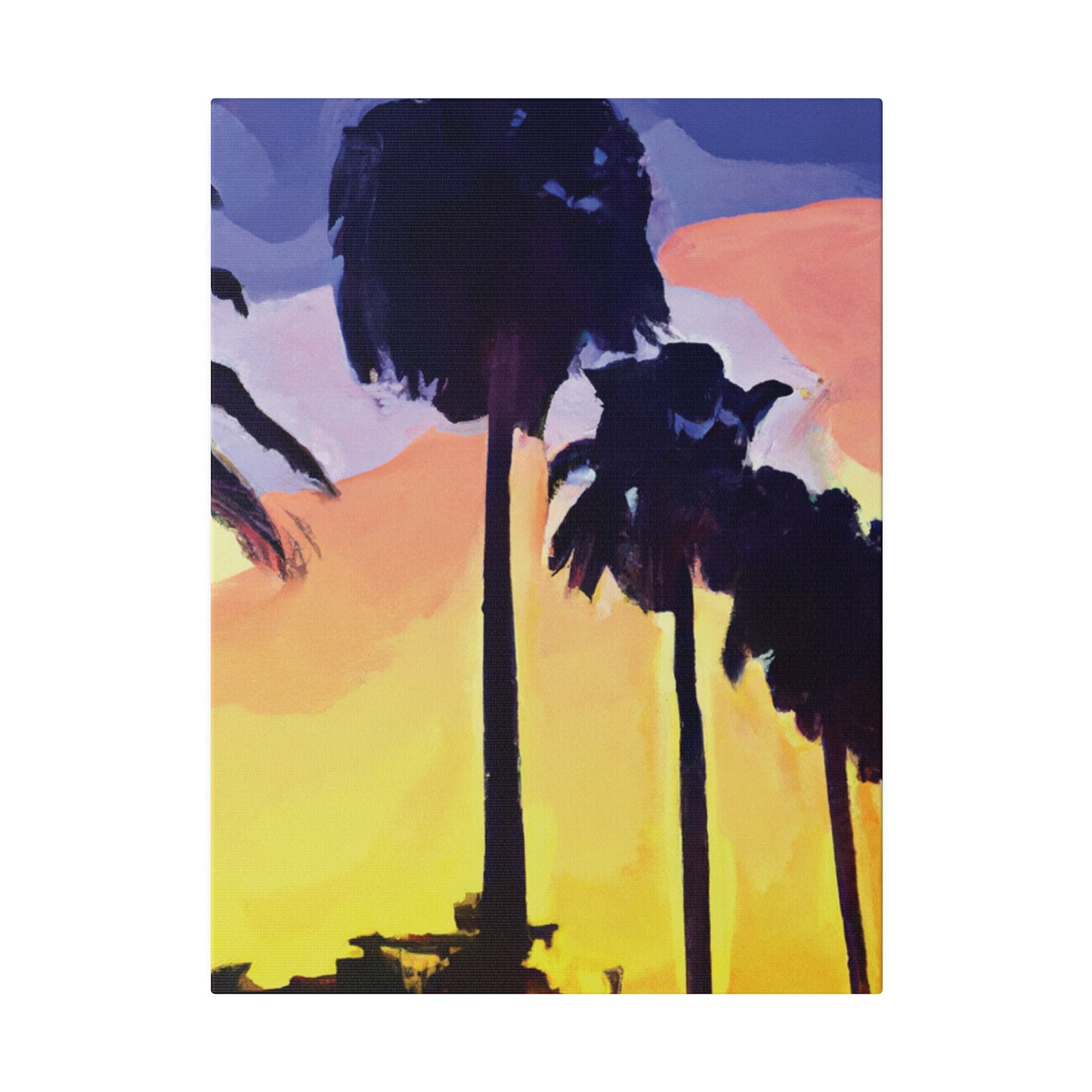 8023Y - Miami Beach Sunset Painting Print | Miami | Beach | Sunset | Poster | Home Decor | Wall Art | Canvas