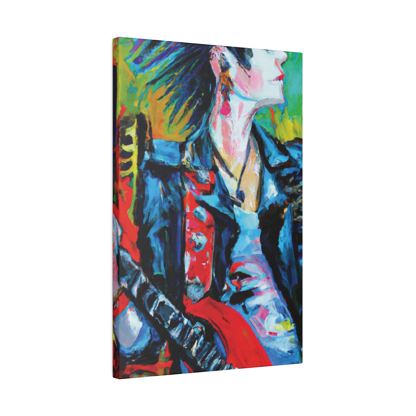 4109T - Rockstar Oil Painting Style Print | Poster | Home Decor | Wall Art | Music Art | Canvas