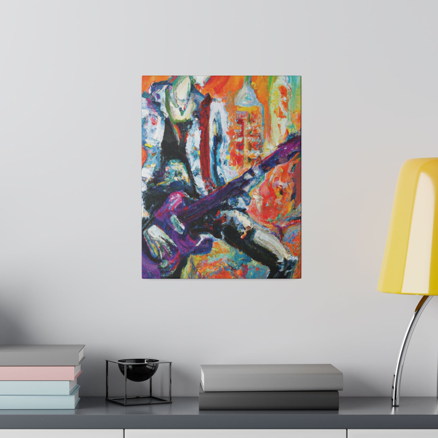 6891P - Rockstar Oil Painting Style Print | Poster | Home Decor | Wall Art | Music Art | Canvas