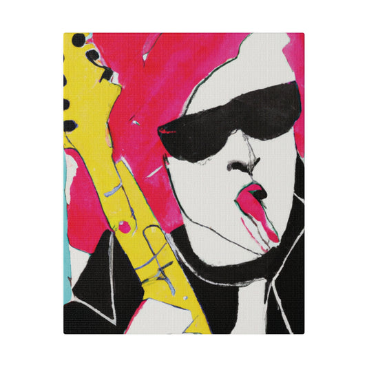 8791V - Rockstar Painting Print | Face | Abstract | Poster | Home Decor | Wall Art | Music Art | Canvas