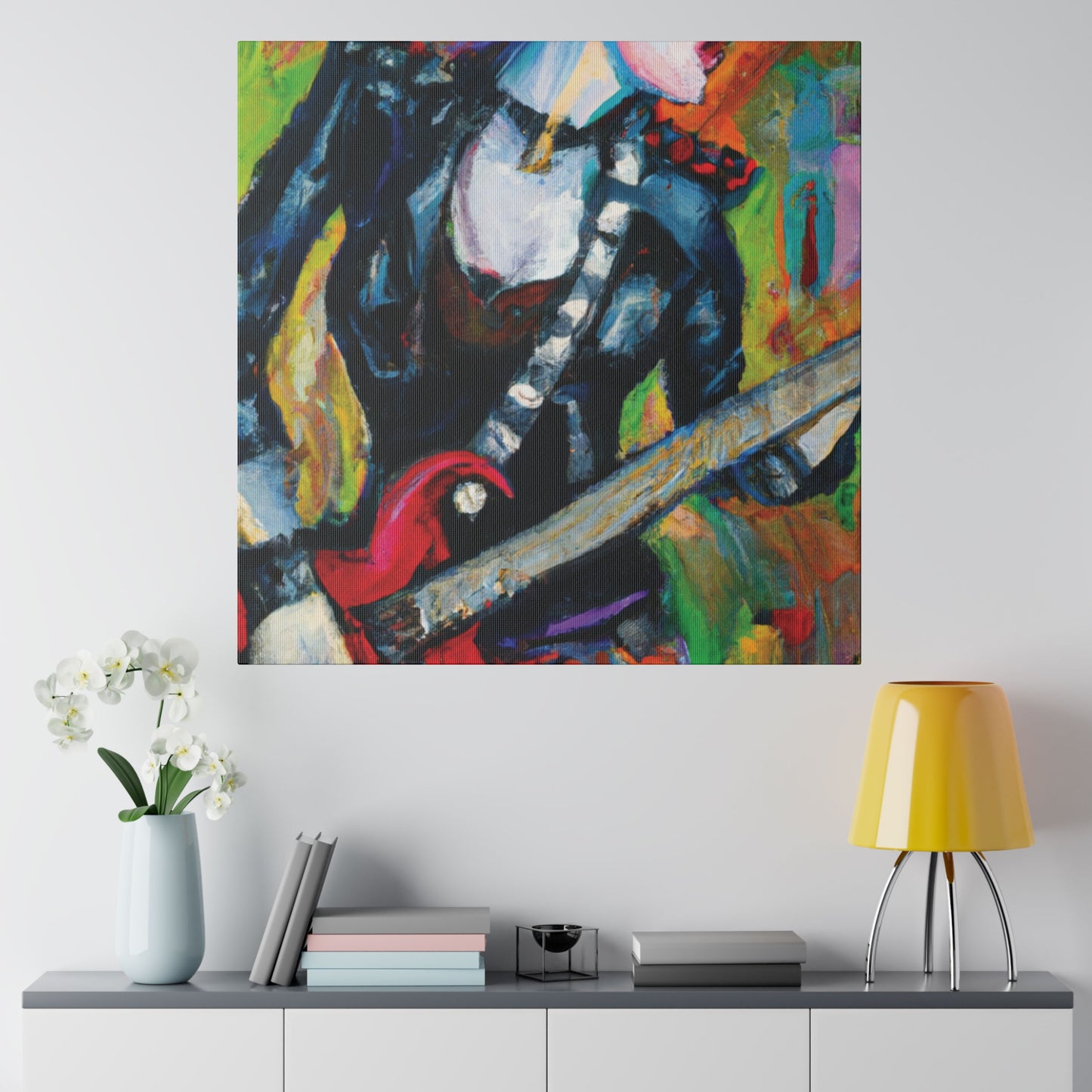 3315A - Rockstar Oil Painting Style Print | Poster | Home Decor | Wall Art | Music Art | Canvas