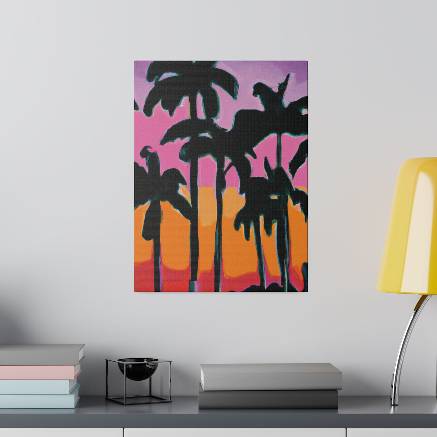 5108P - Miami Beach Sunset Painting Print | Miami | Beach | Sunset | Poster | Home Decor | Wall Art | Canvas