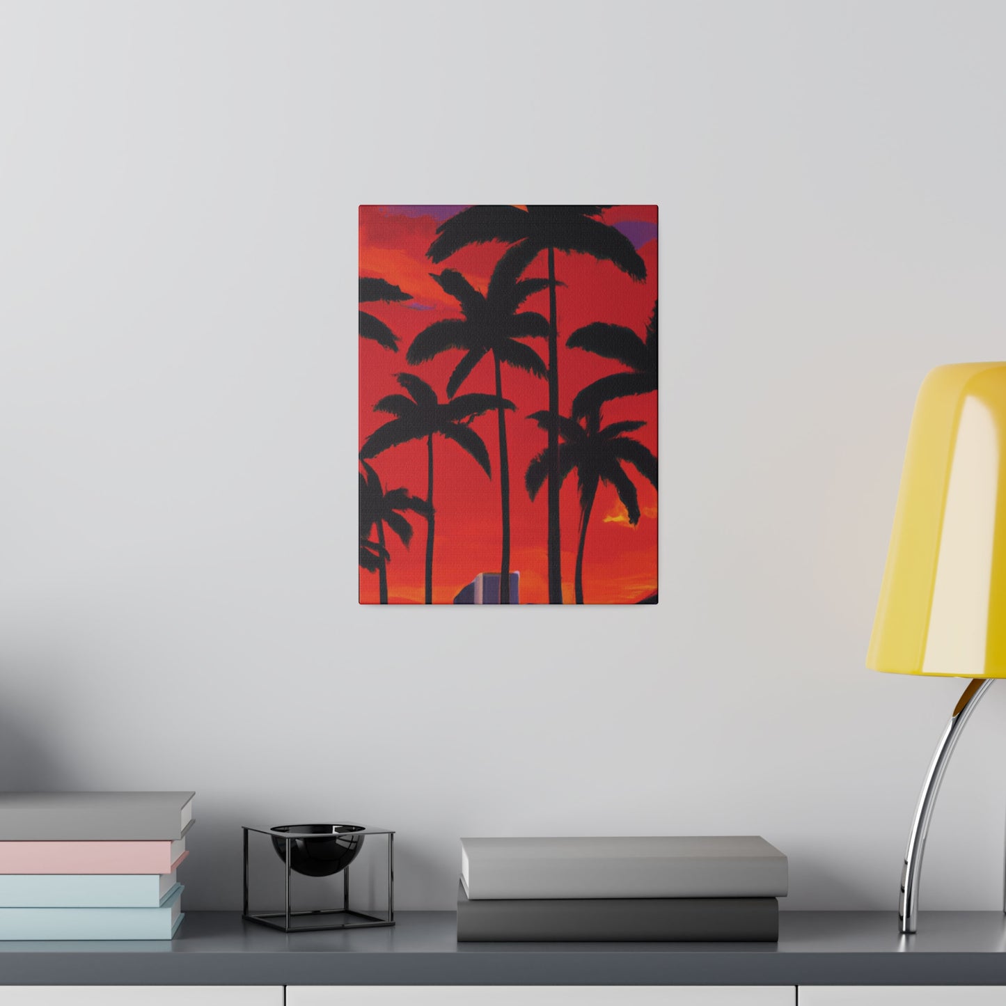 7261M - Miami Beach Sunset Painting Print | Miami | Beach | Sunset | Poster | Home Decor | Wall Art | Canvas