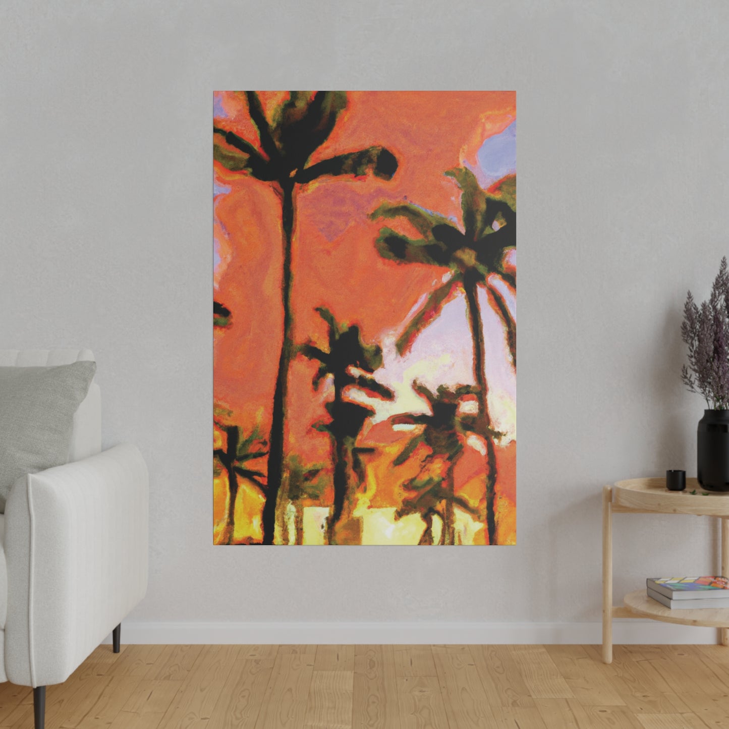 7177X - Miami Beach Sunset Painting Print | Miami | Beach | Sunset | Poster | Home Decor | Wall Art | Canvas