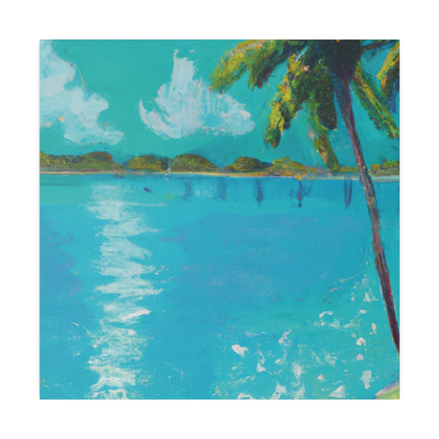 2483G - Bahamas Ocean Painting Print | Bahamas | Ocean | Beach | Poster | Home Decor | Wall Art | Canvas