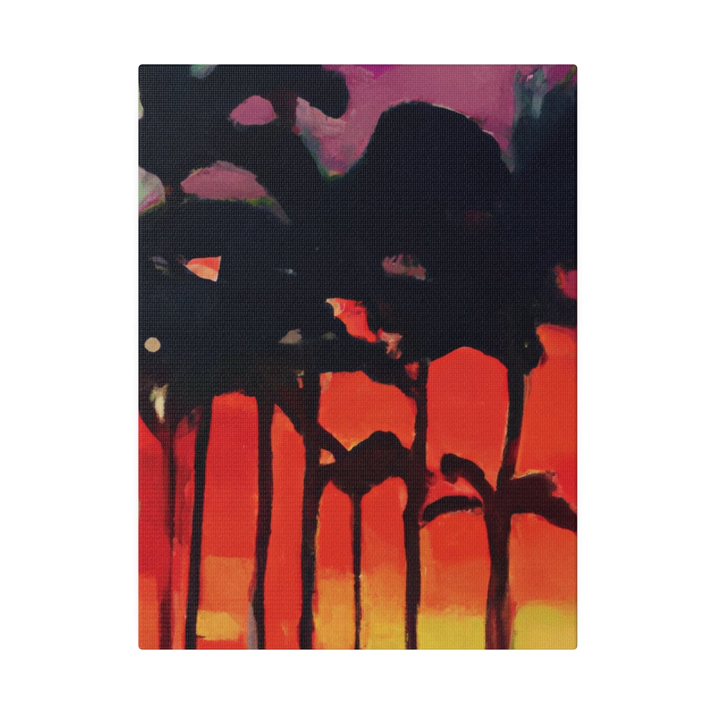 9653K - Miami Beach Sunset Painting Print | Miami | Beach | Sunset | Poster | Home Decor | Wall Art | Canvas