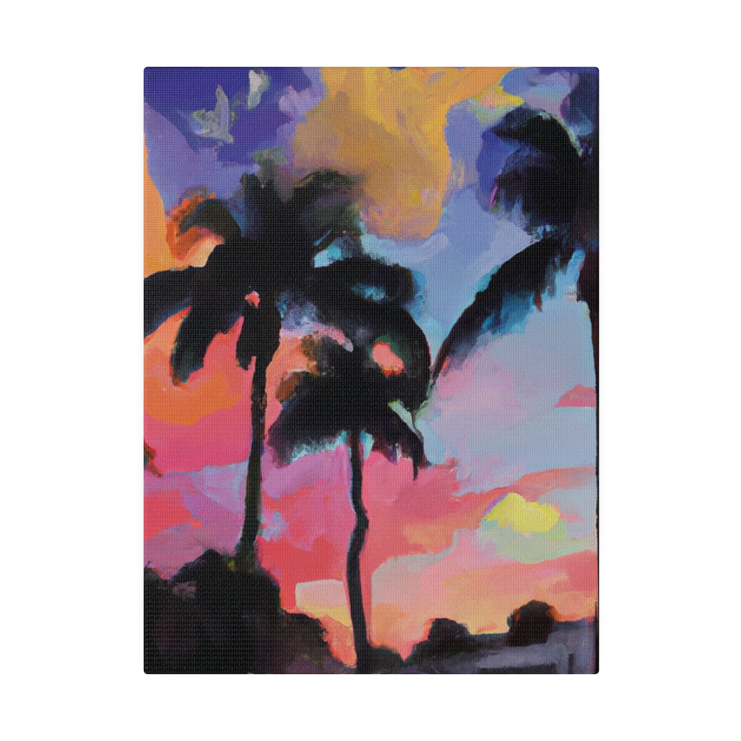 5334Q - Miami Beach Sunset Painting Print | Miami | Beach | Sunset | Poster | Home Decor | Wall Art | Canvas