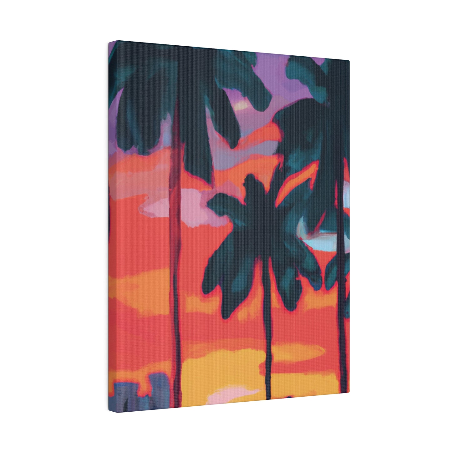 8175T - Miami Beach Sunset Painting Print | Miami | Beach | Sunset | Poster | Home Decor | Wall Art | Canvas