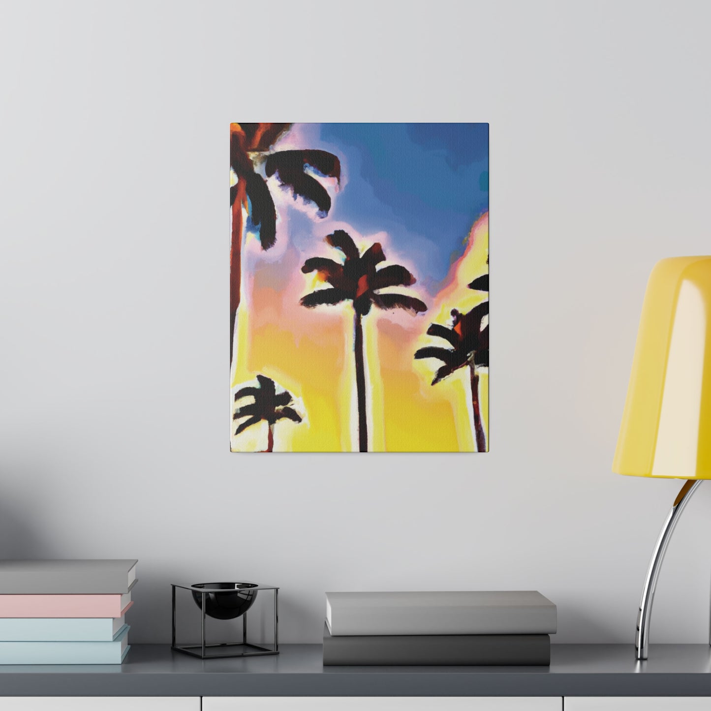 3437Q - Miami Beach Sunset Painting Print | Miami | Beach | Sunset | Poster | Home Decor | Wall Art | Canvas