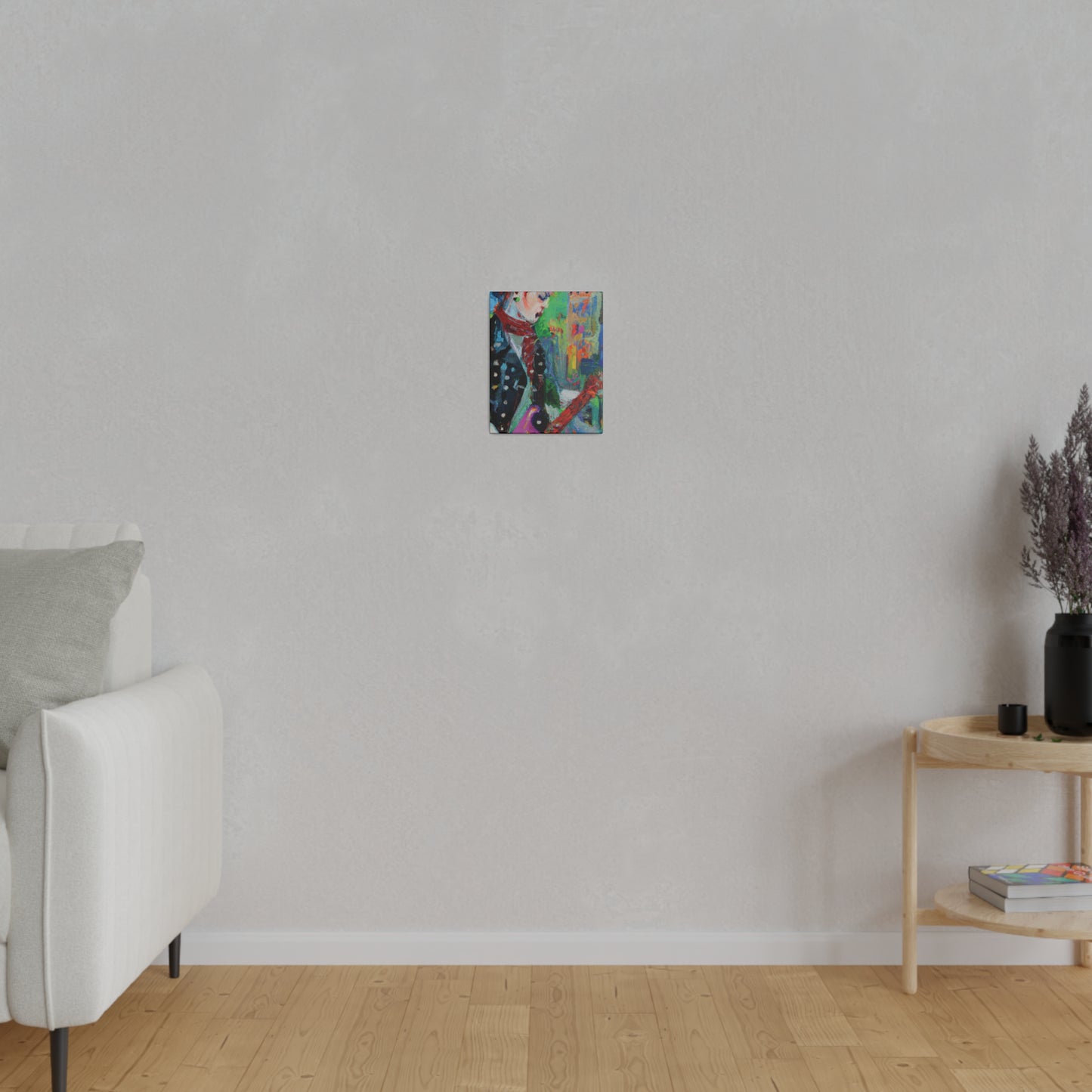 9721W - Rockstar Oil Painting Style Print | Poster | Home Decor | Wall Art | Music Art | Canvas