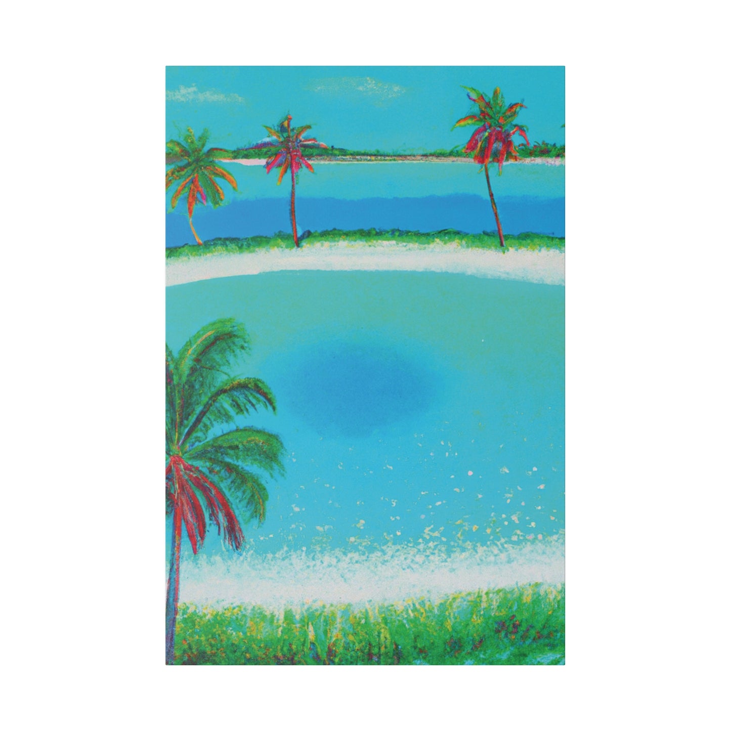 2198G - Bahamas Ocean Painting Print | Bahamas | Ocean | Beach | Poster | Home Decor | Wall Art | Canvas