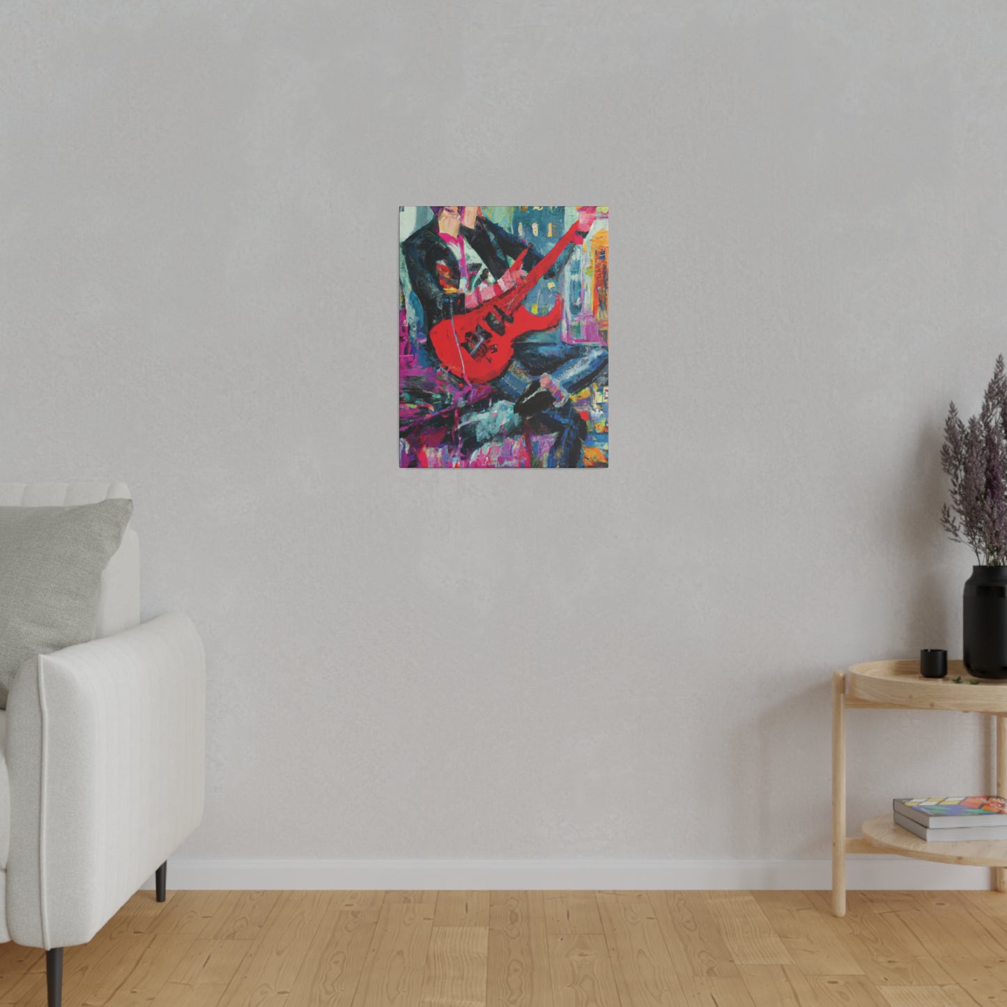 7878O - Rockstar Oil Painting Style Print | Poster | Home Decor | Wall Art | Music Art | Canvas