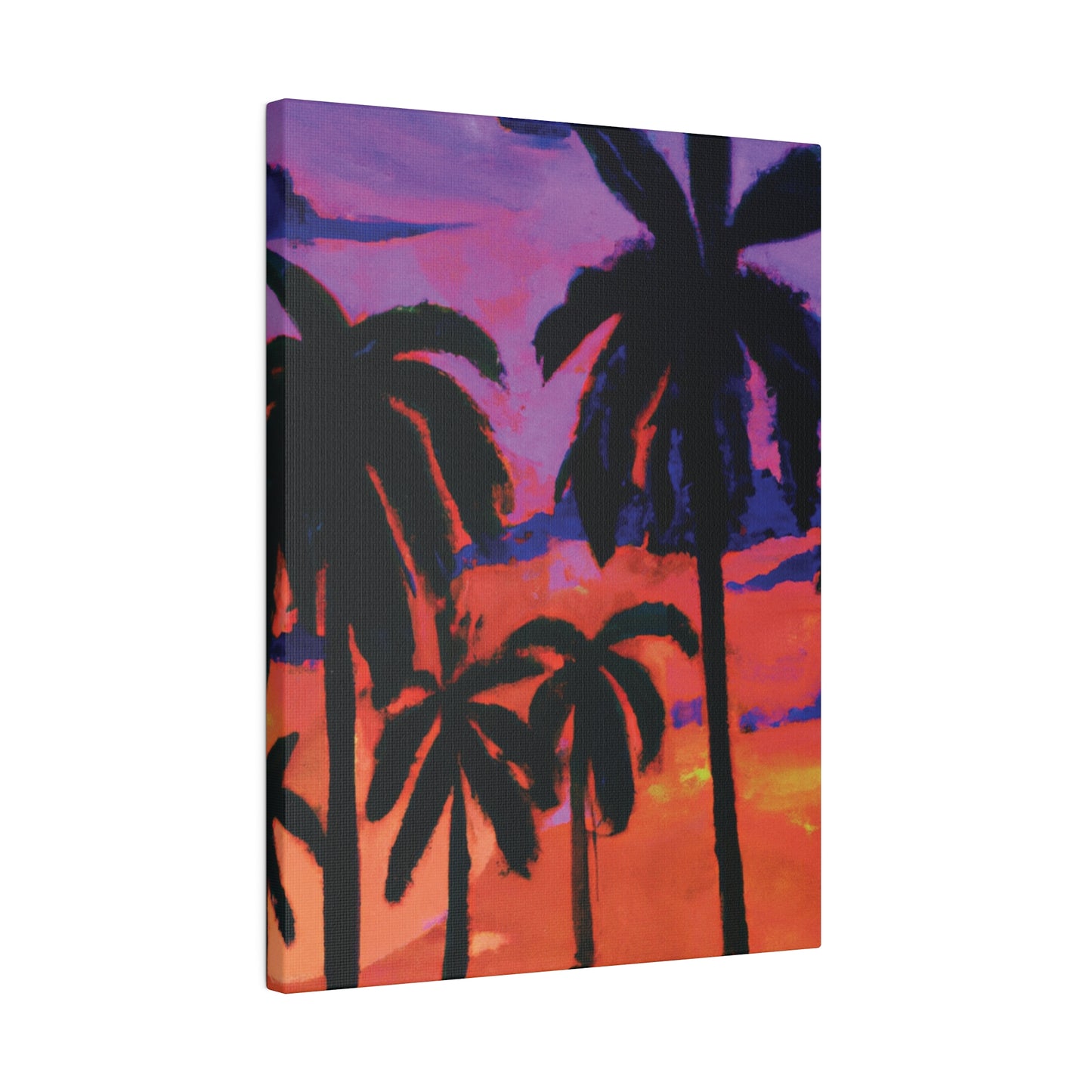 8314G - Miami Beach Sunset Painting Print | Miami | Beach | Sunset | Poster | Home Decor | Wall Art | Canvas