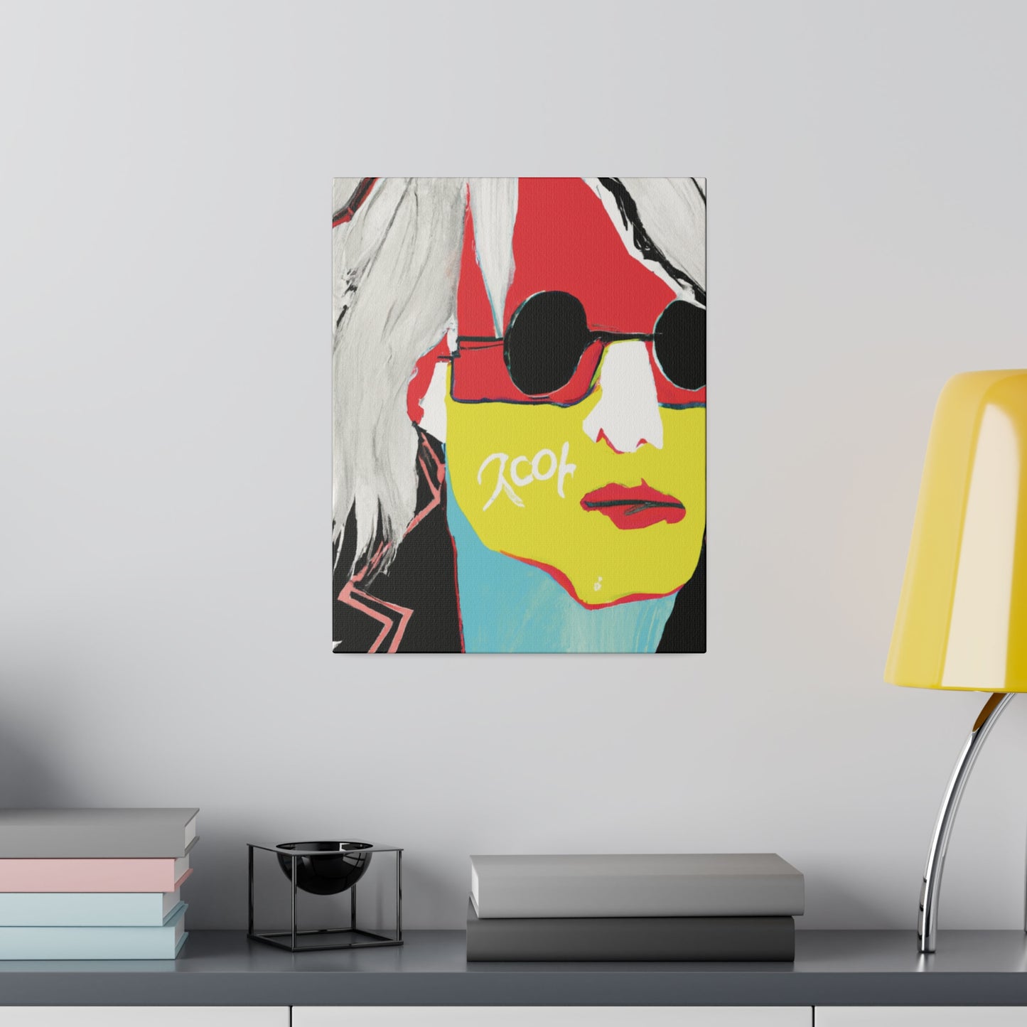 6953R - Rockstar Painting Print | Face | Abstract | Poster | Home Decor | Wall Art | Music Art | Canvas