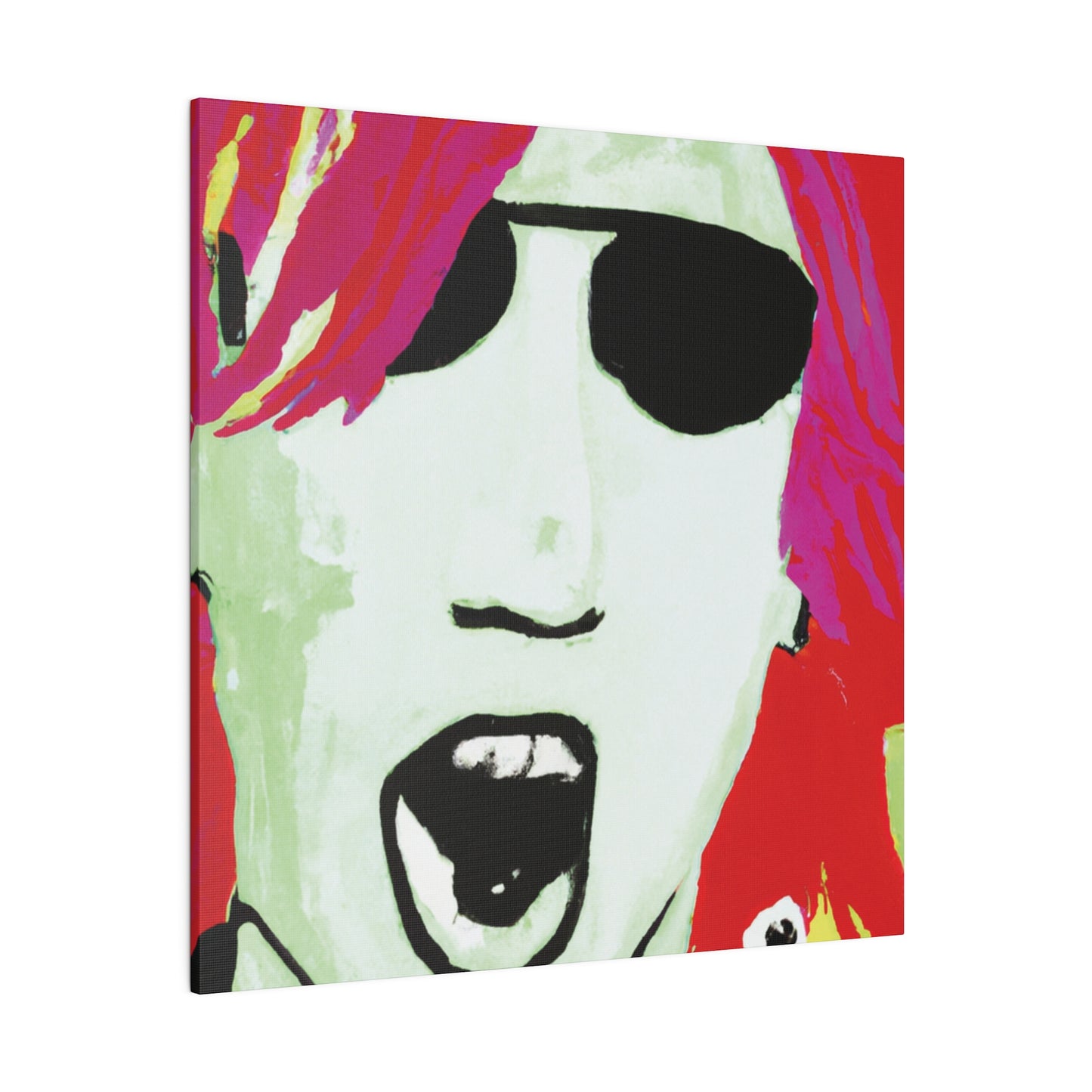 4662J - Rockstar Painting Print | Face | Abstract | Poster | Home Decor | Wall Art | Music Art | Canvas