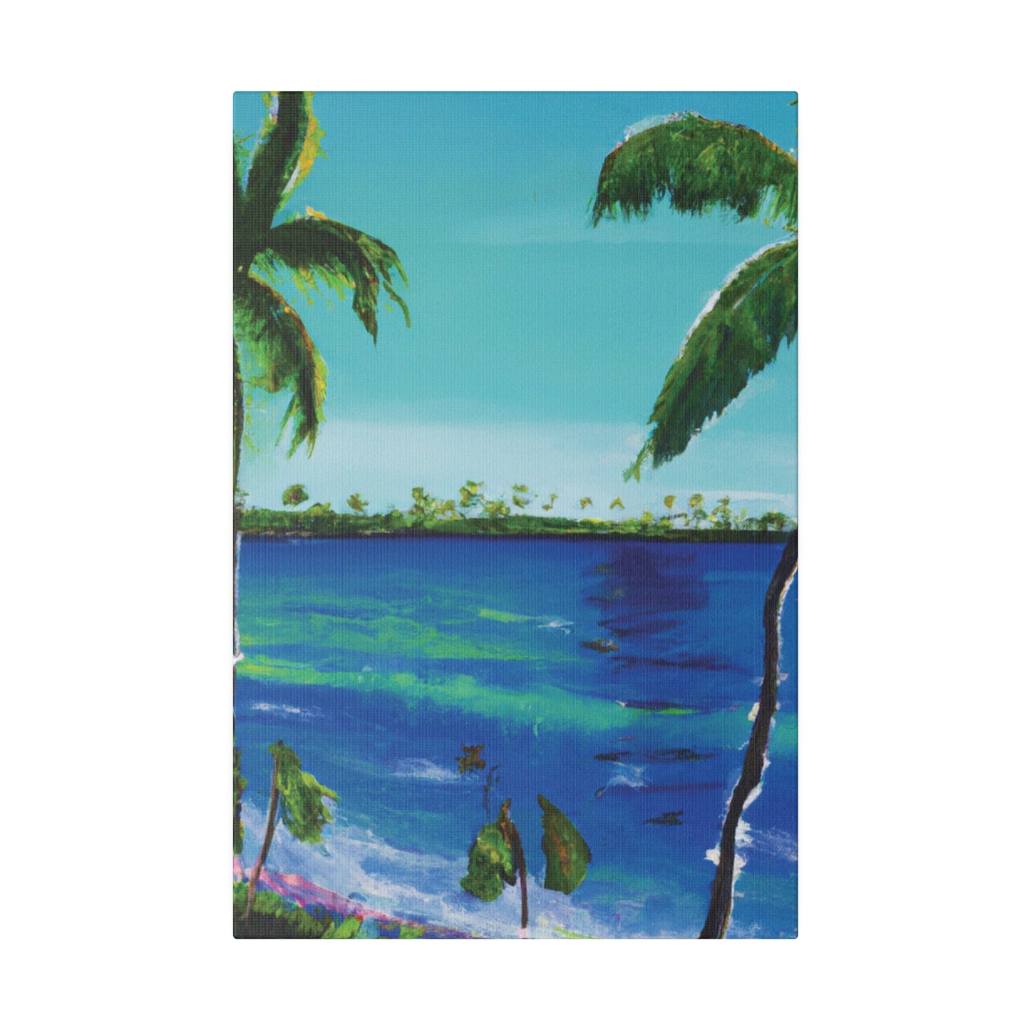 5491V - Bahamas Ocean Painting Print | Bahamas | Ocean | Beach | Poster | Home Decor | Wall Art | Canvas