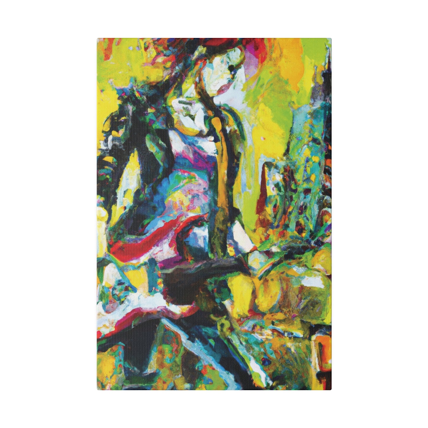 3274Y - Rockstar Oil Painting Style Print | Poster | Home Decor | Wall Art | Music Art | Canvas