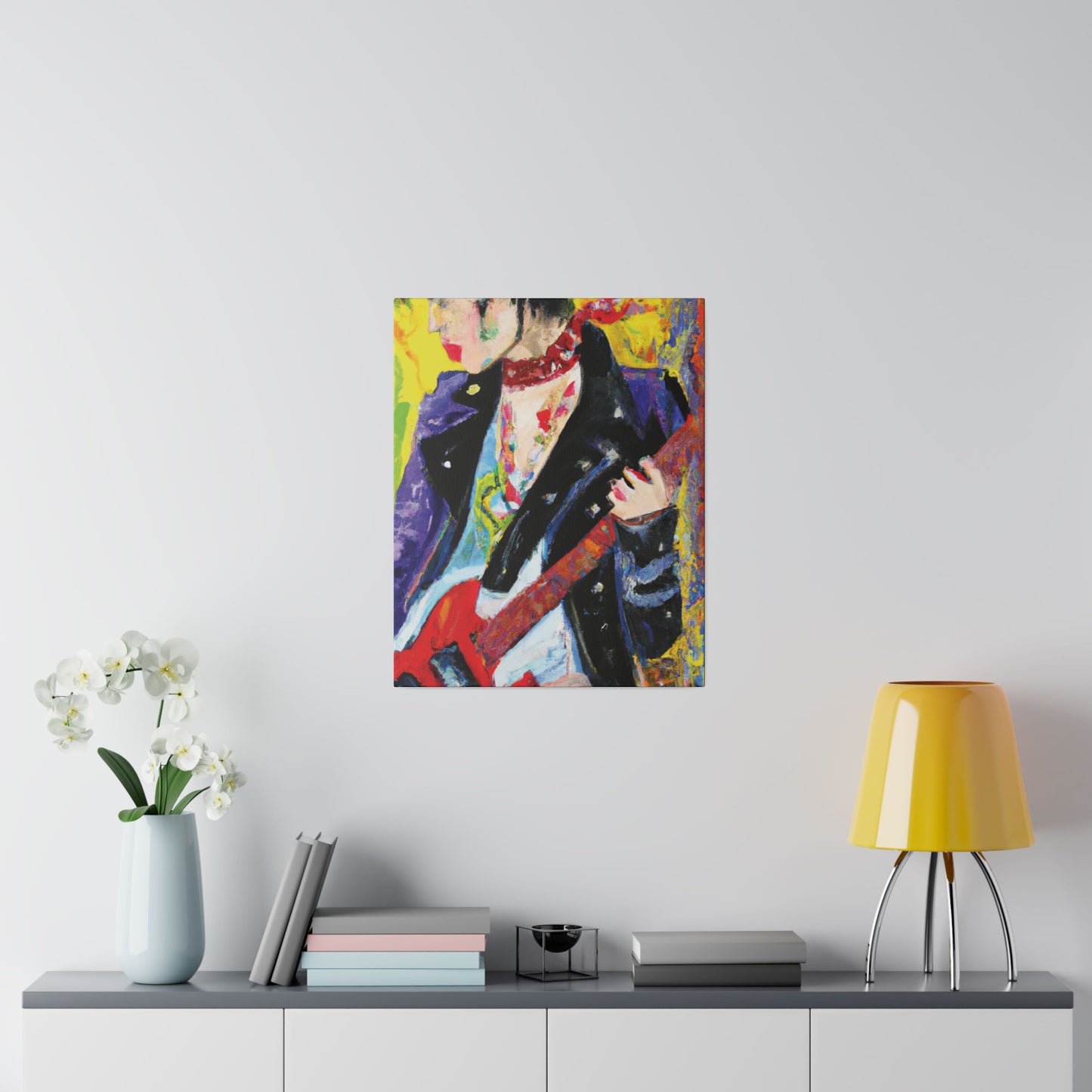 4600X - Rockstar Oil Painting Style Print | Poster | Home Decor | Wall Art | Music Art | Canvas