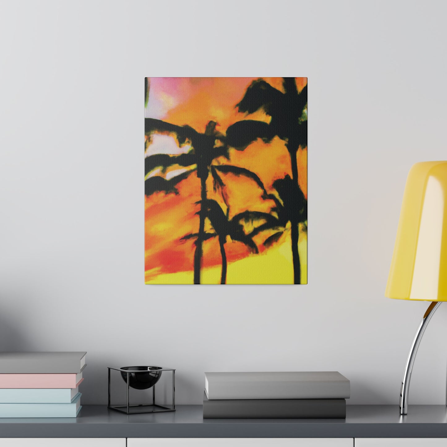 8694V - Miami Beach Sunset Painting Print | Miami | Beach | Sunset | Poster | Home Decor | Wall Art | Canvas