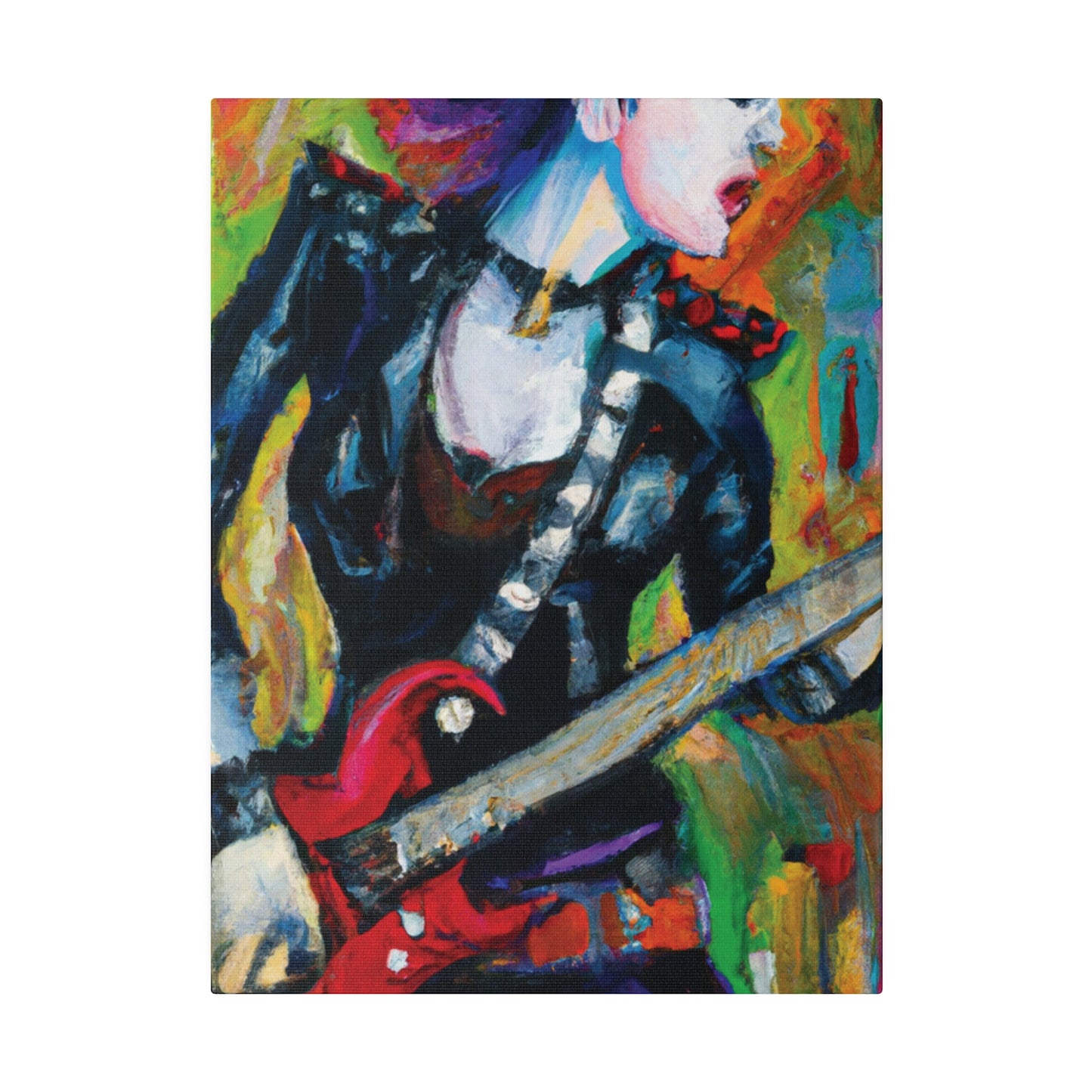 3315A - Rockstar Oil Painting Style Print | Poster | Home Decor | Wall Art | Music Art | Canvas