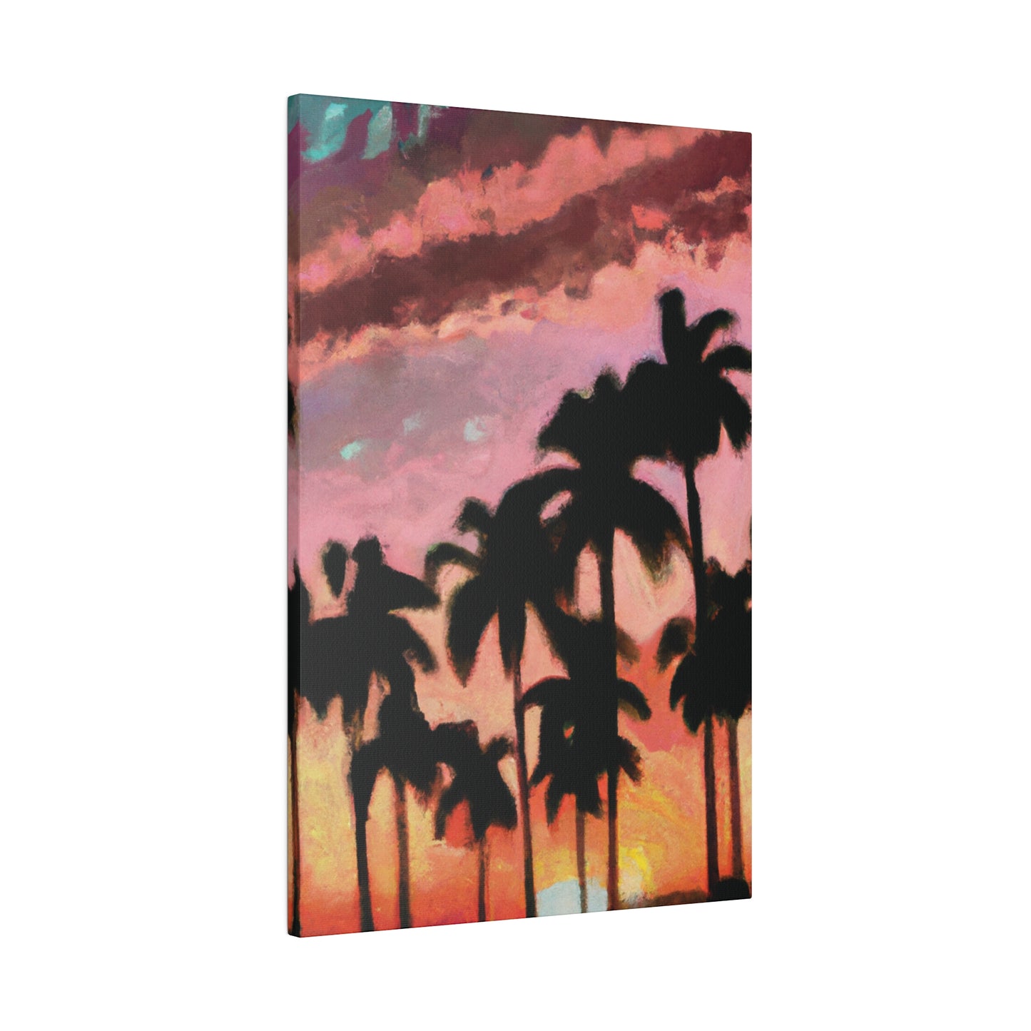 8559Q - Miami Beach Sunset Painting Print | Miami | Beach | Sunset | Poster | Home Decor | Wall Art | Canvas