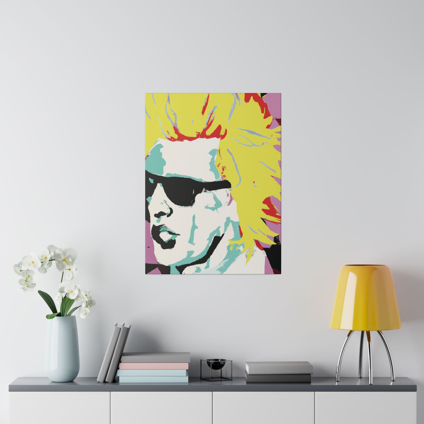 8282G - Rockstar Painting Print | Face | Abstract | Poster | Home Decor | Wall Art | Music Art | Canvas