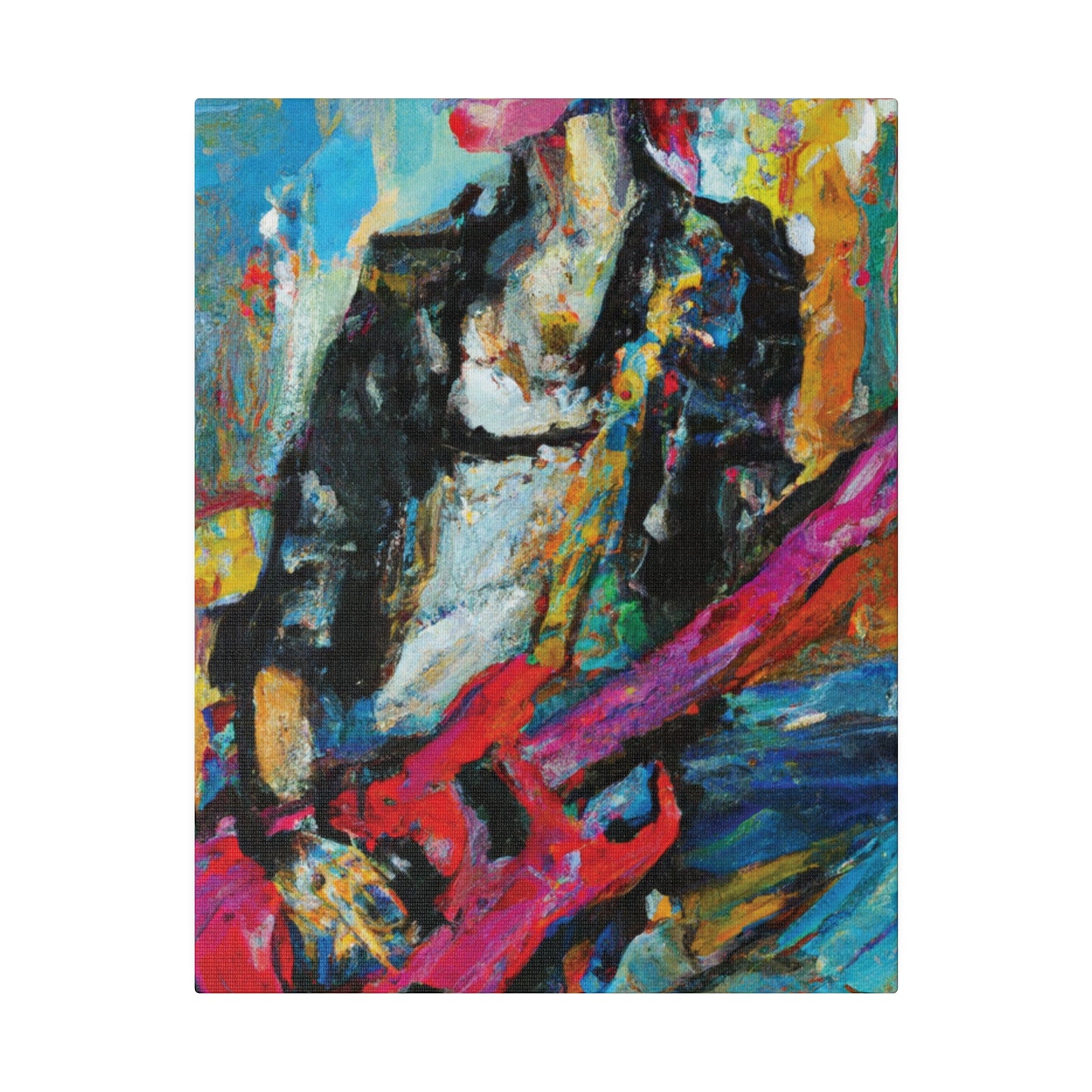 472O - Rockstar Oil Painting Style Print | Poster | Home Decor | Wall Art | Music Art | Canvas