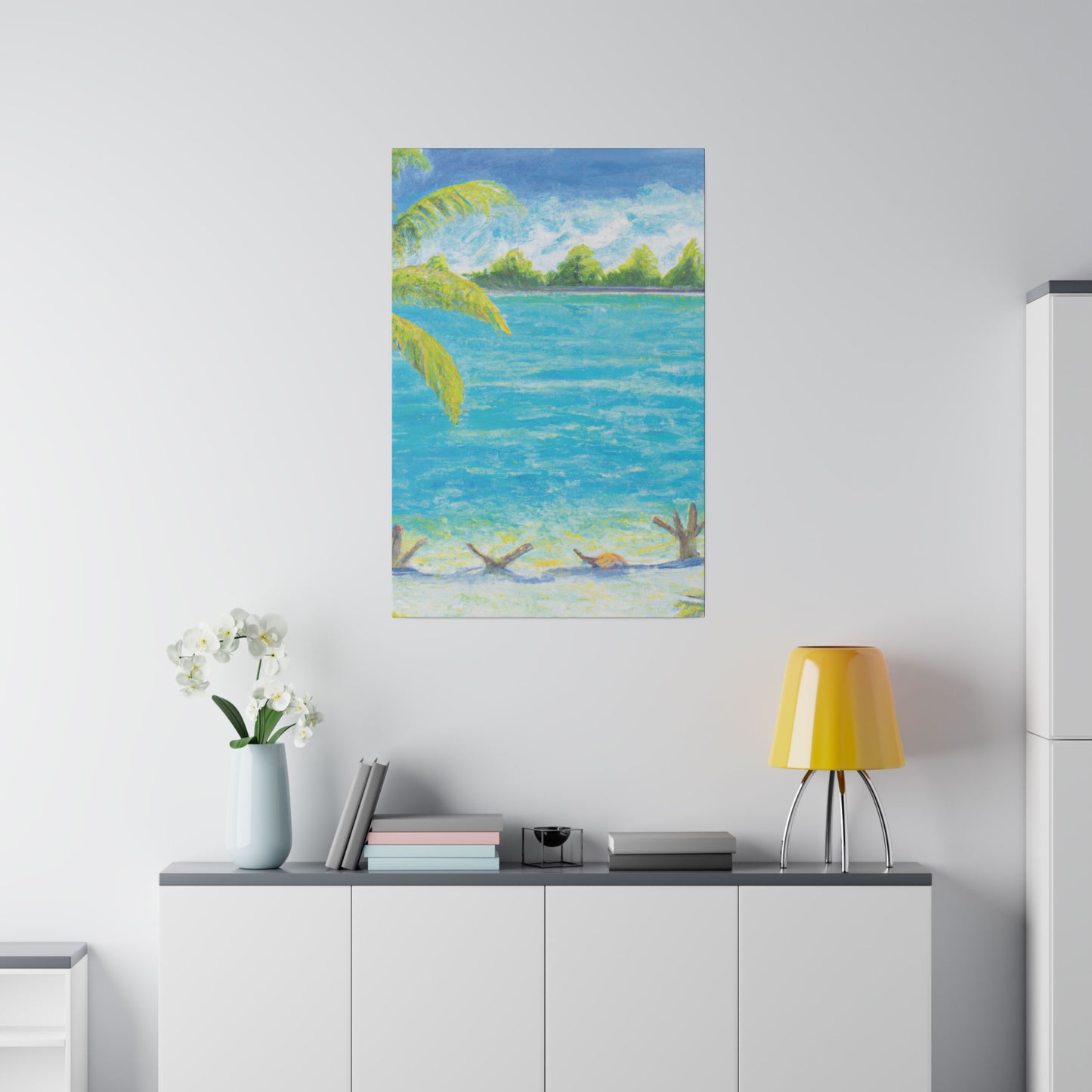 3007D - Bahamas Ocean Painting Print | Bahamas | Ocean | Beach | Poster | Home Decor | Wall Art | Canvas