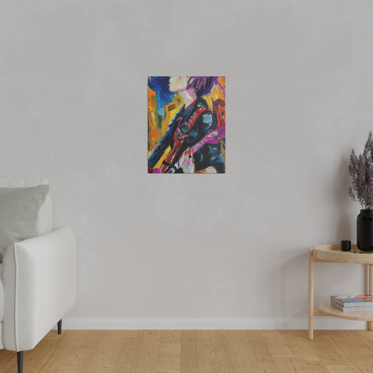 8245D - Rockstar Oil Painting Style Print | Poster | Home Decor | Wall Art | Music Art | Canvas