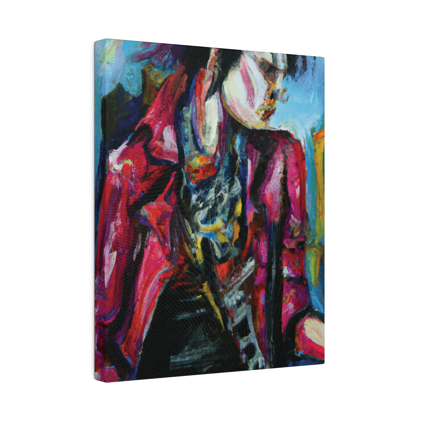 7152R - Rockstar Oil Painting Style Print | Poster | Home Decor | Wall Art | Music Art | Canvas