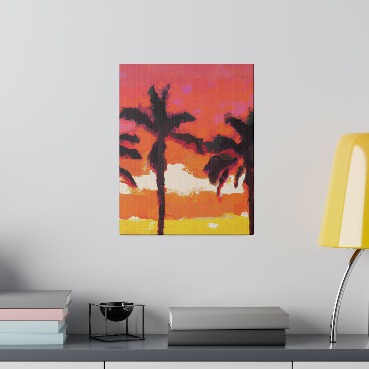 9356P - Miami Beach Sunset Painting Print | Miami | Beach | Sunset | Poster | Home Decor | Wall Art | Canvas