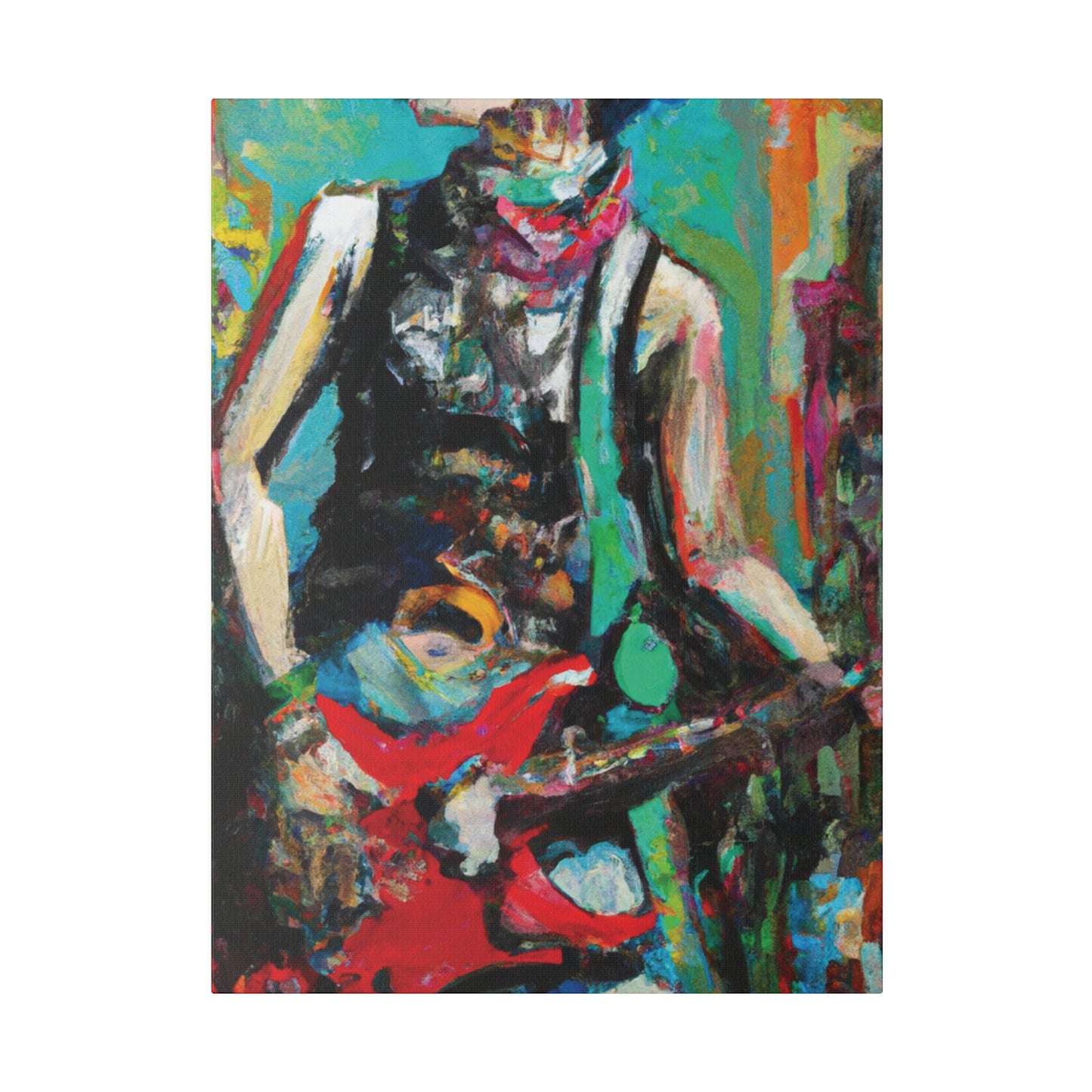 9287Z - Rockstar Oil Painting Style Print | Poster | Home Decor | Wall Art | Music Art | Canvas