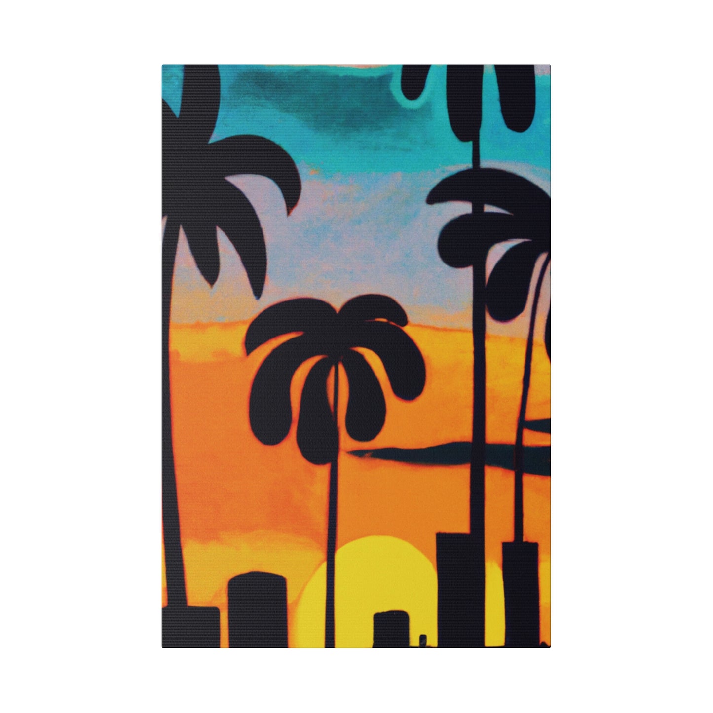 6878U - Miami Beach Sunset Painting Print | Miami | Beach | Sunset | Poster | Home Decor | Wall Art | Canvas