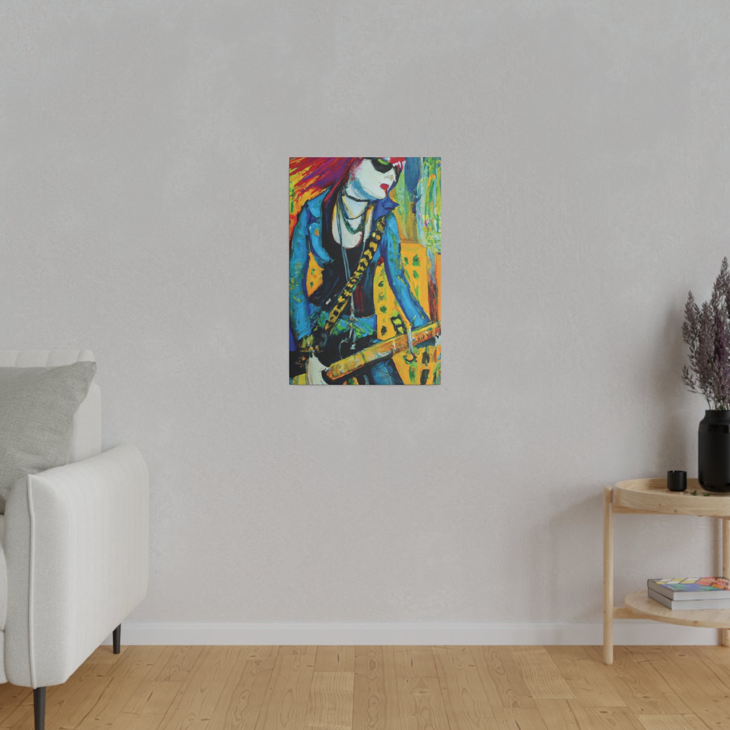 2344X - Rockstar Oil Painting Style Print | Poster | Home Decor | Wall Art | Music Art | Canvas