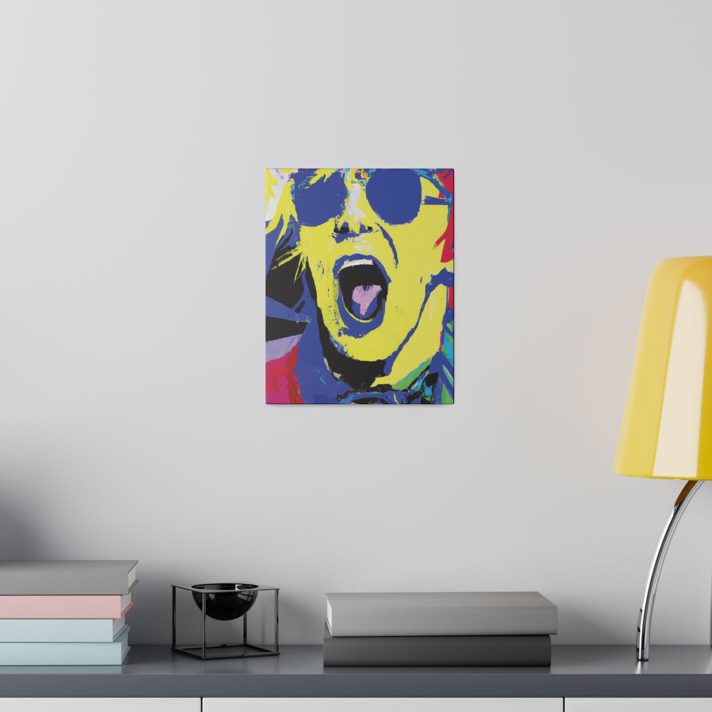 7451T - Rockstar Painting Print | Face | Abstract | Poster | Home Decor | Wall Art | Music Art | Canvas