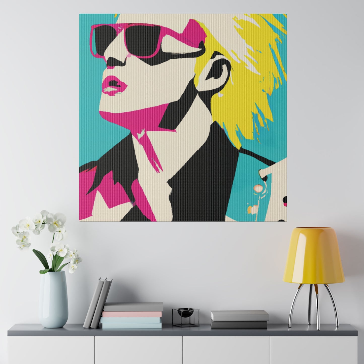 7309X - Rockstar Painting Print | Face | Abstract | Poster | Home Decor | Wall Art | Music Art | Canvas