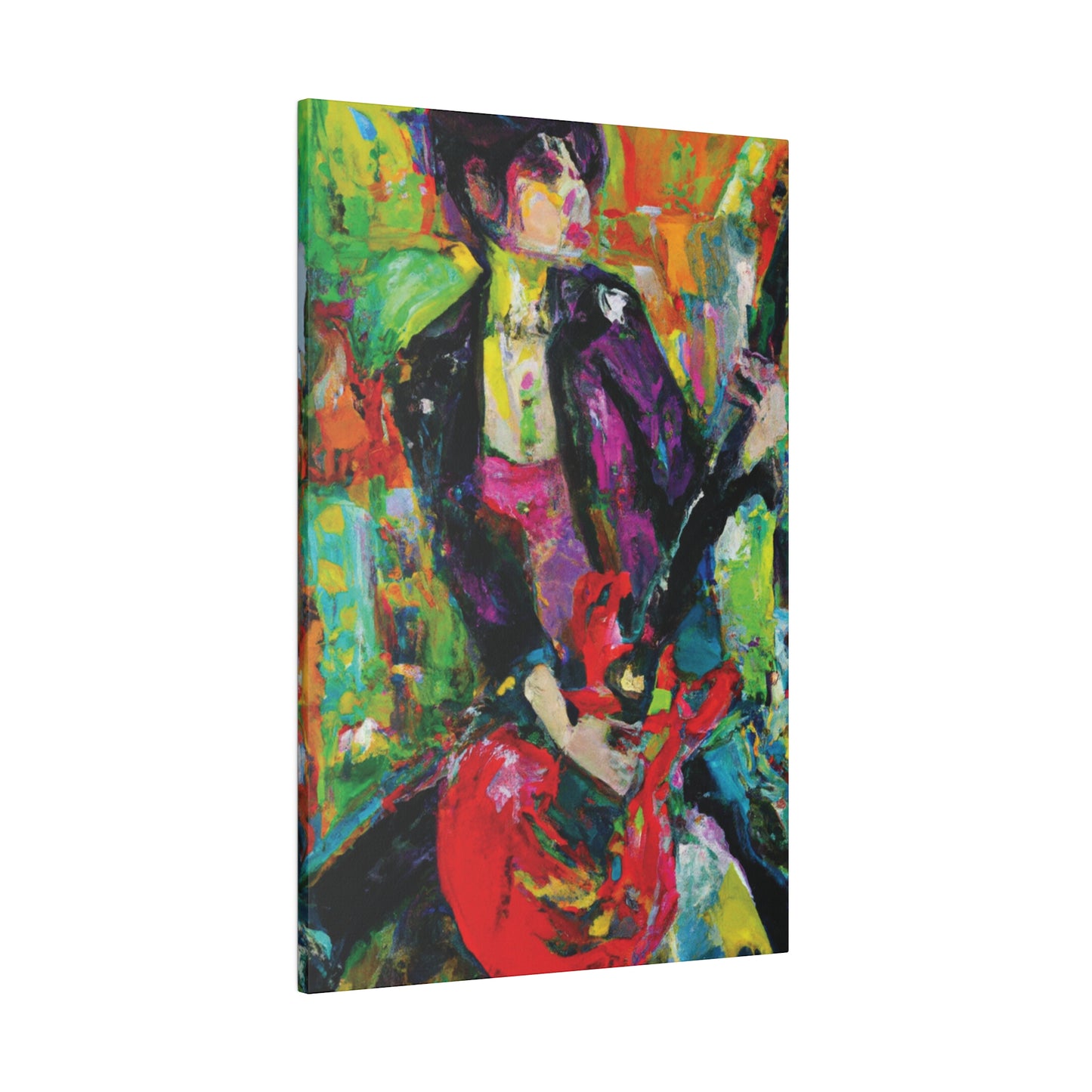 323O - Rockstar Oil Painting Style Print | Poster | Home Decor | Wall Art | Music Art | Canvas