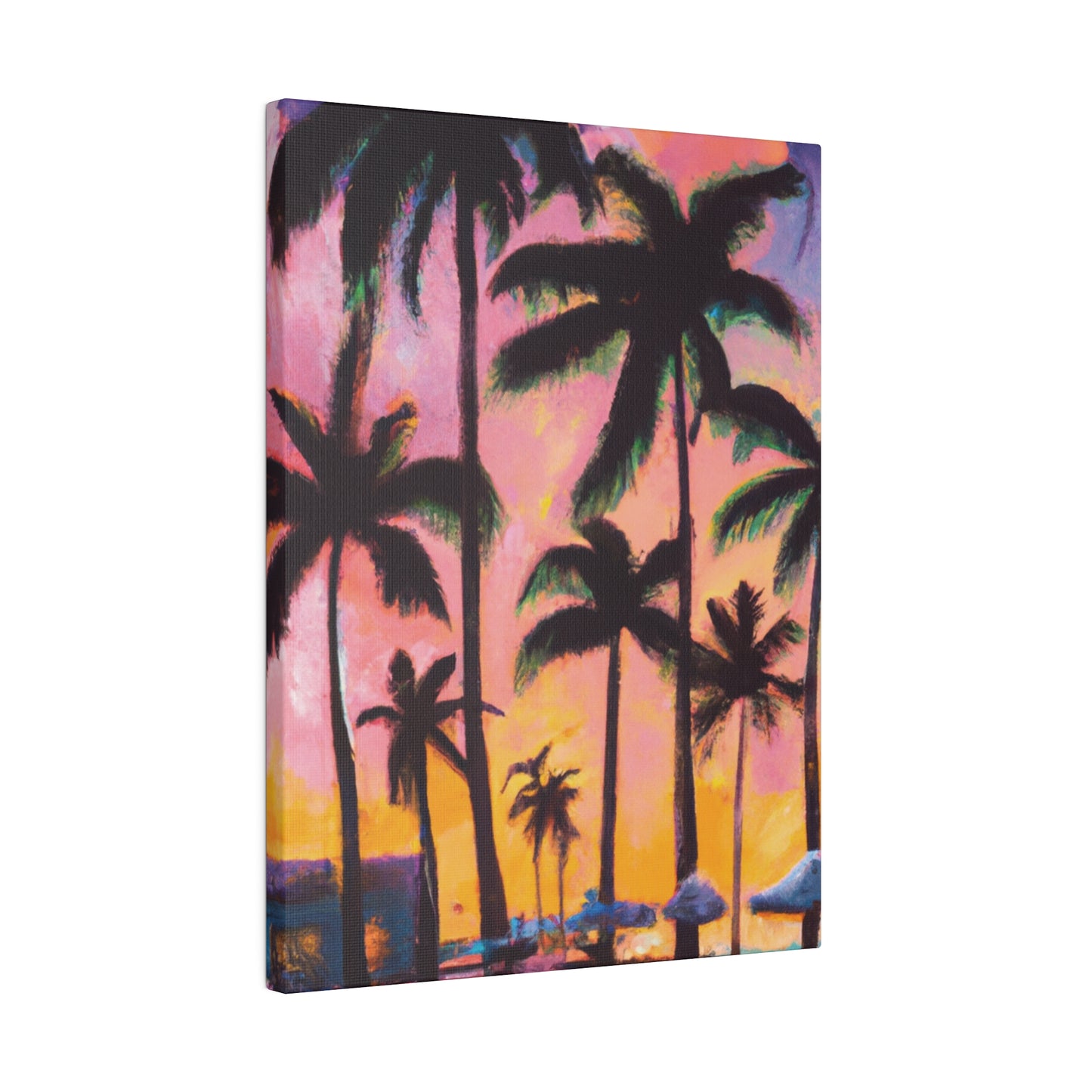 7524X - Miami Beach Sunset Painting Print | Miami | Beach | Sunset | Poster | Home Decor | Wall Art | Canvas