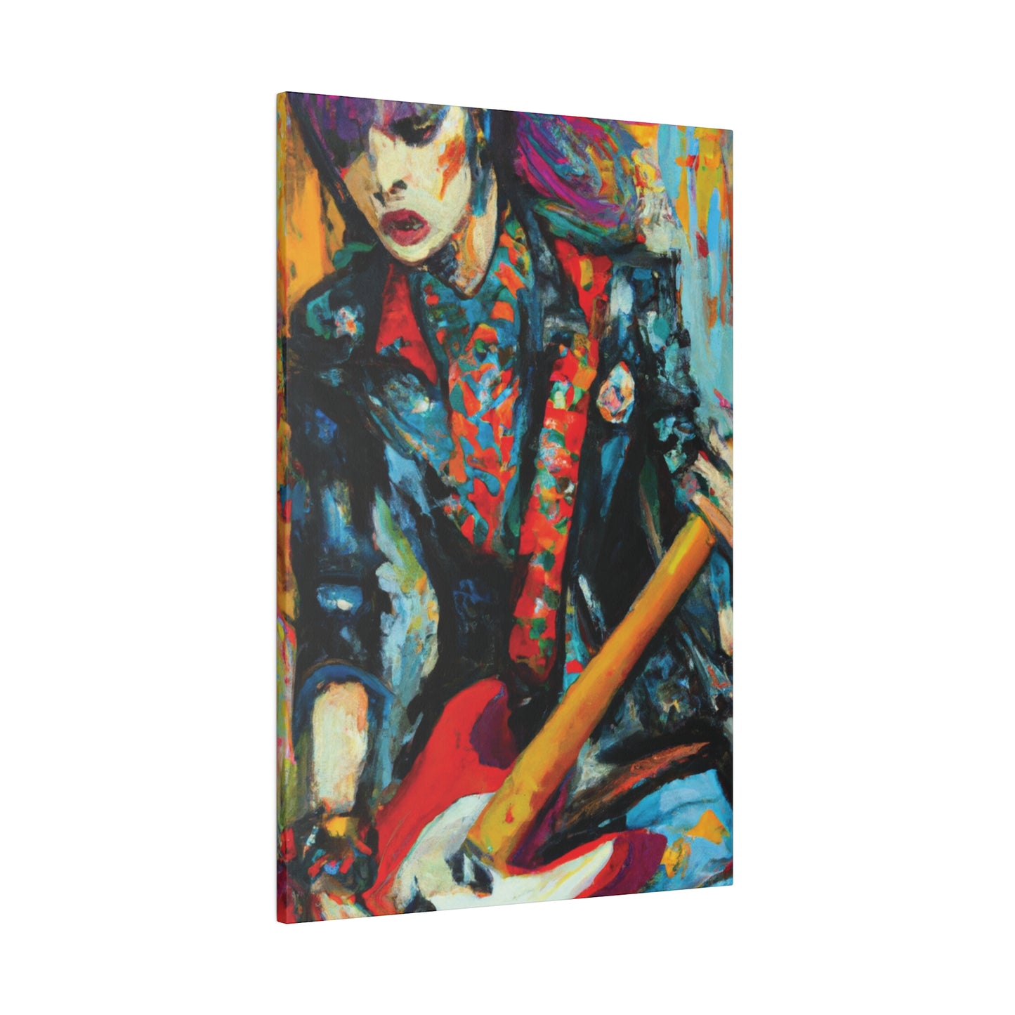 9697B - Rockstar Oil Painting Style Print | Poster | Home Decor | Wall Art | Music Art | Canvas