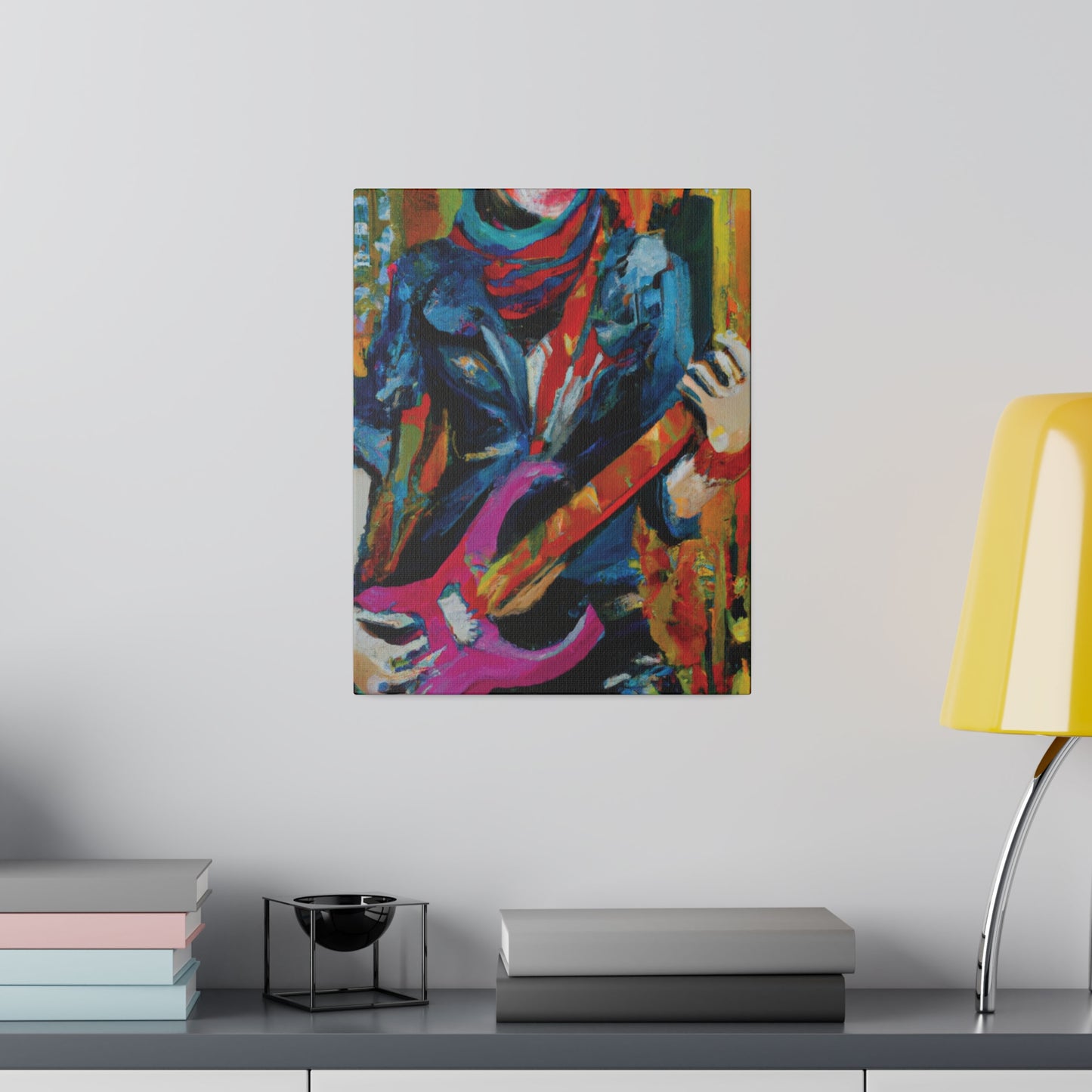 6226G - Rockstar Oil Painting Style Print | Poster | Home Decor | Wall Art | Music Art | Canvas