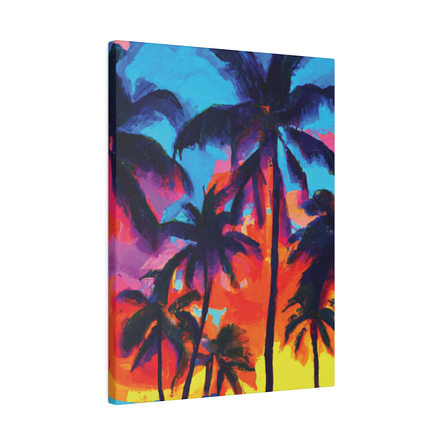4672F - Miami Beach Sunset Painting Print | Miami | Beach | Sunset | Poster | Home Decor | Wall Art | Canvas