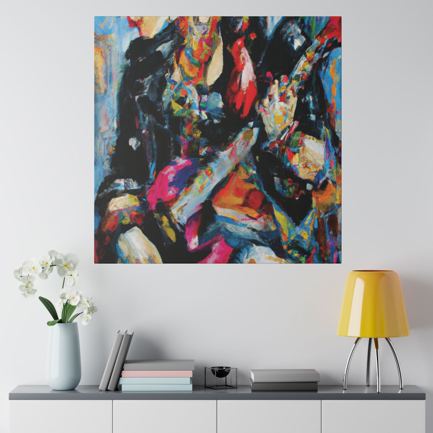 7248A - Rockstar Oil Painting Style Print | Poster | Home Decor | Wall Art | Music Art | Canvas
