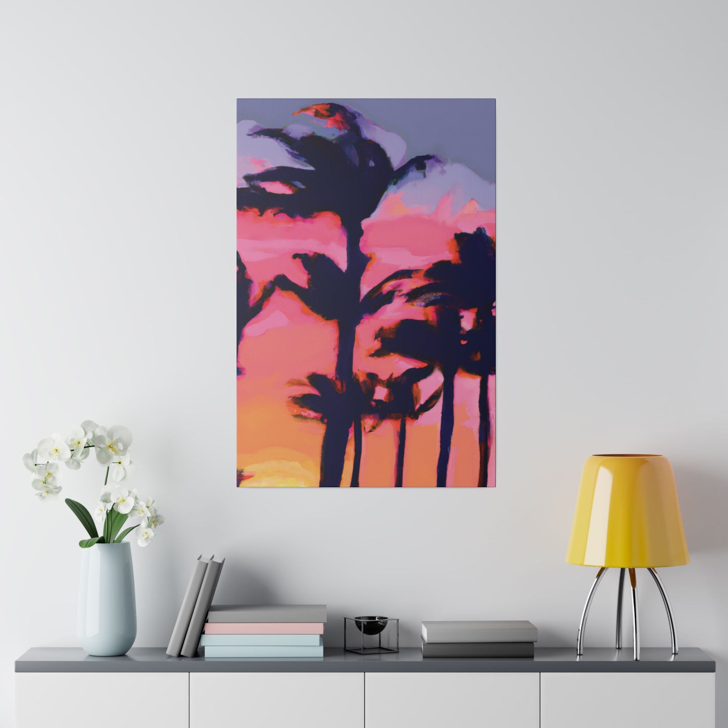 7993P - Miami Beach Sunset Painting Print | Miami | Beach | Sunset | Poster | Home Decor | Wall Art | Canvas