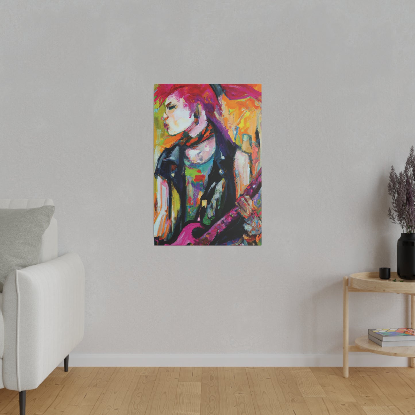 1138X - Rockstar Oil Painting Style Print | Poster | Home Decor | Wall Art | Music Art | Canvas